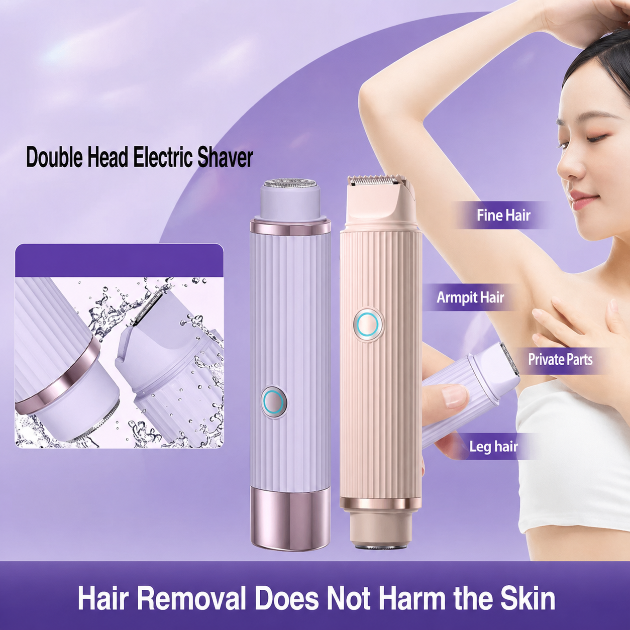Double Head Electric Shaver