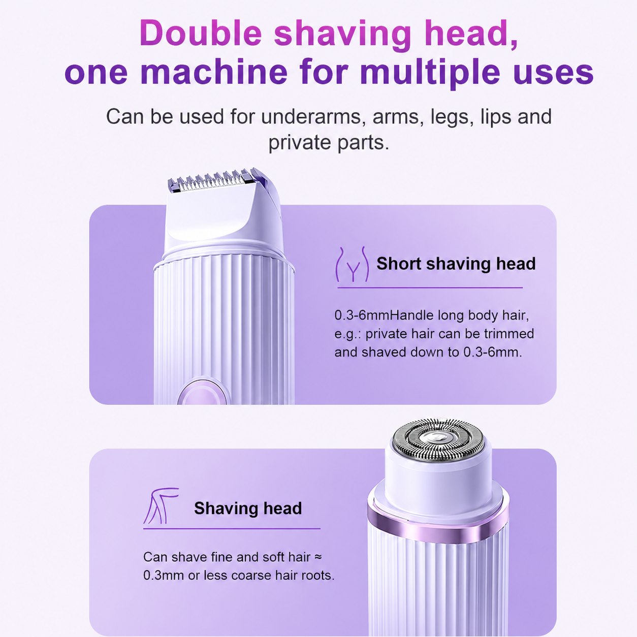 Double Head Electric Shaver