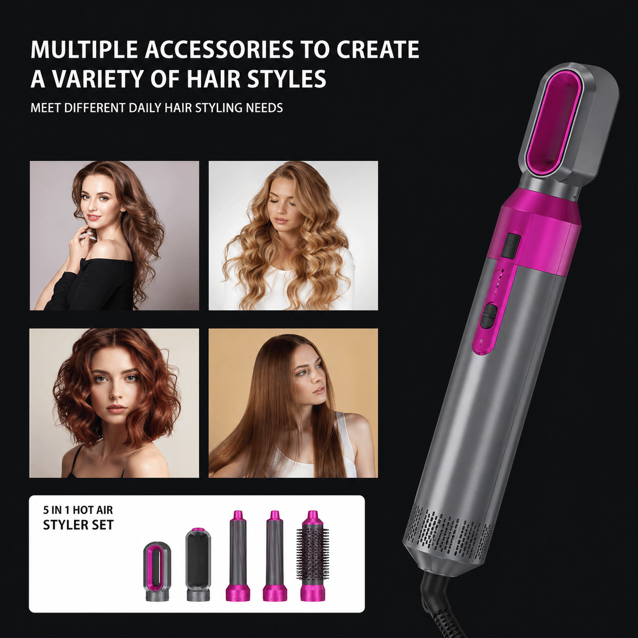 Hot Air Brush (5-in-1)